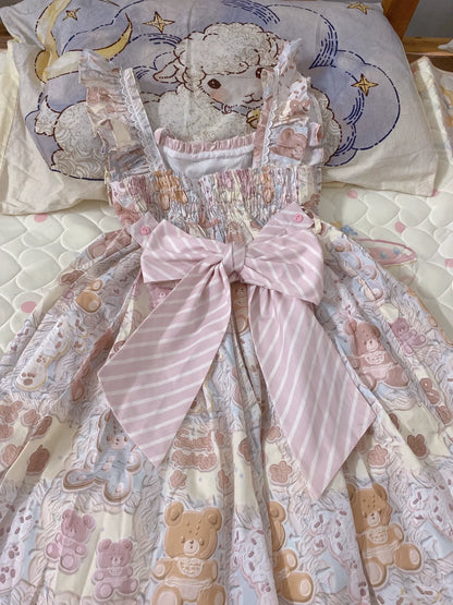 Akiyama Future Studio - Kawaii Little Bear Lolita Salopette Daily Lolita JSK