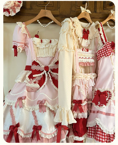 Mademoiselle Pearl - Cup Cake - Sweet Lolita OP Dress Kawaii Lolita JSK SK