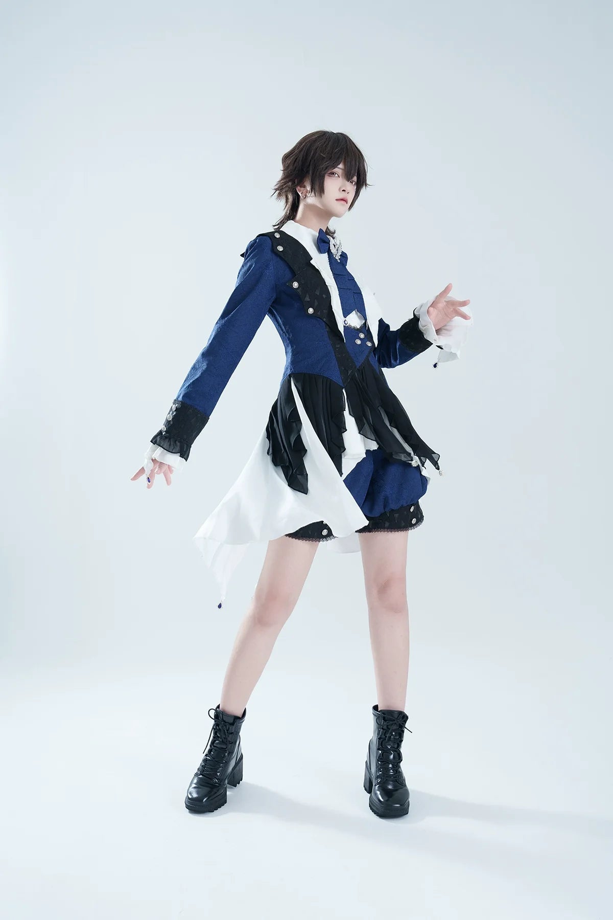 Xiongdoujiang - Chris' Son - Ouji Lolita Coat set, Irregular Hem Dress
