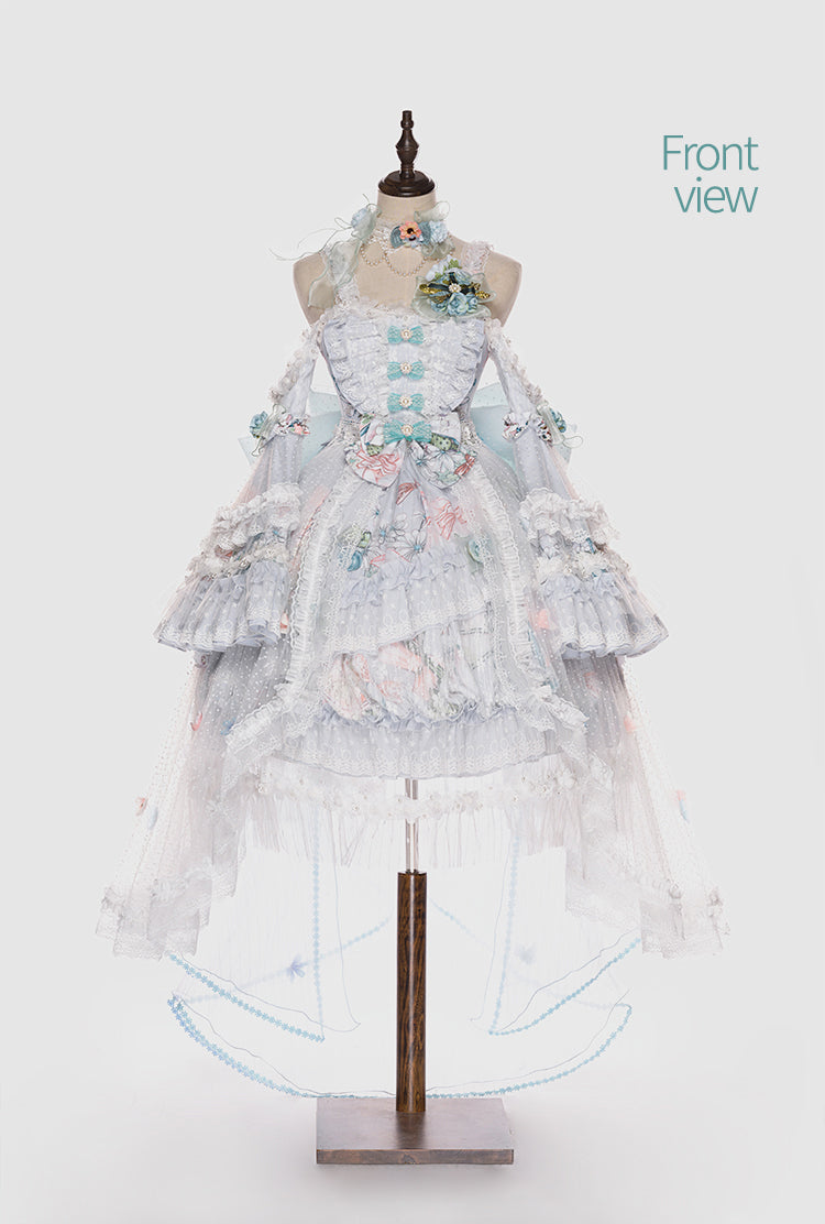 Youpairui - Sylph - Classic Lolita Tea Party Green Jumper Dress