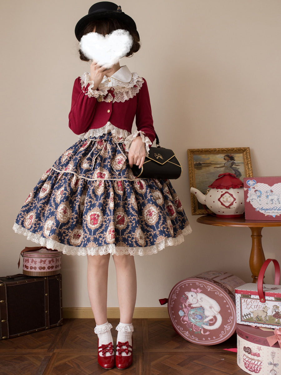 Unideer - Prelude - Elegant Lolita Bolero Jacket with Lace Ruffle Frill