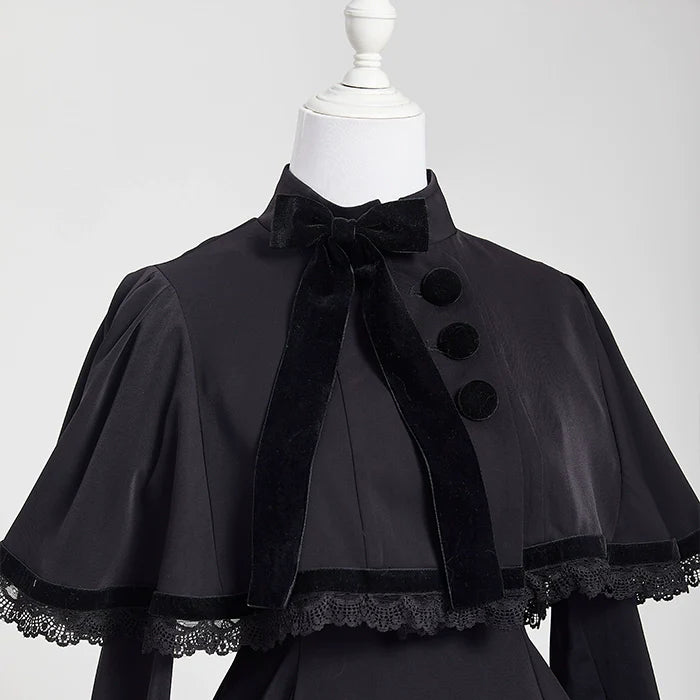 KINOKOKO - Aslan Blessings - Classic Lolita OP Seven-panel Slim Fit Dress with Cape