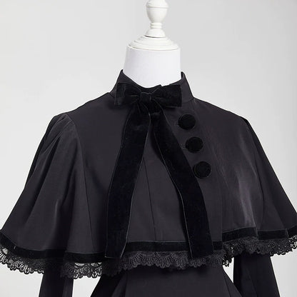KINOKOKO - Aslan Blessings - Classic Lolita OP Seven-panel Slim Fit Dress with Cape