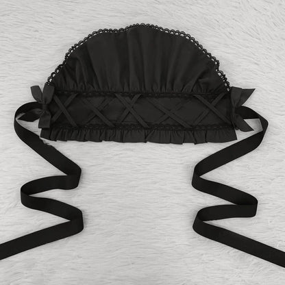 Mengfuzi - LiLith Accesspry Vintage Gothic Lolita Sleeves Bonnet Hairclips
