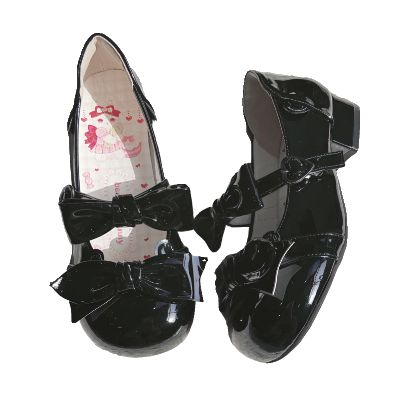 Beauty Bunny - Kawaii Lolita Shoes Low Heels Round Toe PU Shoes