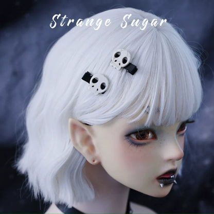 Strange Sugar - Gothic Hair Accessories Set Skulls Sharks Lolita Clips Headbands