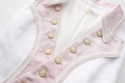 Immortal Thorn - Night of Swordsmanship - Ouji Lolita Long Coat Male Lolita Sleeveless Coat