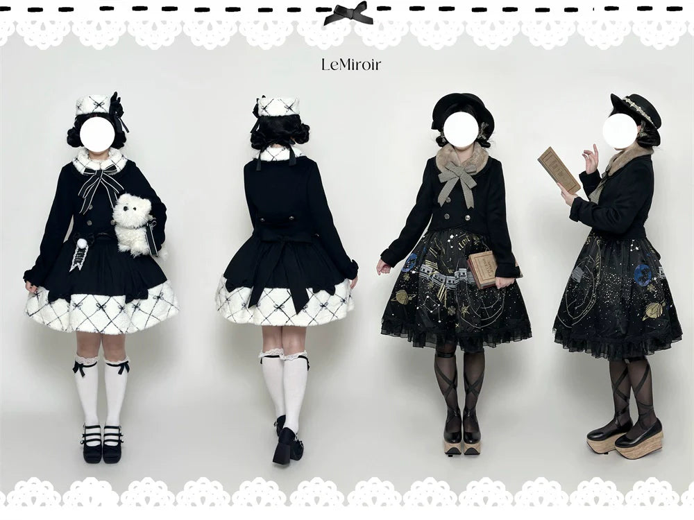 LeMiroir - Winter Solstice - Elegant Lolita Winter Short Coat & SK