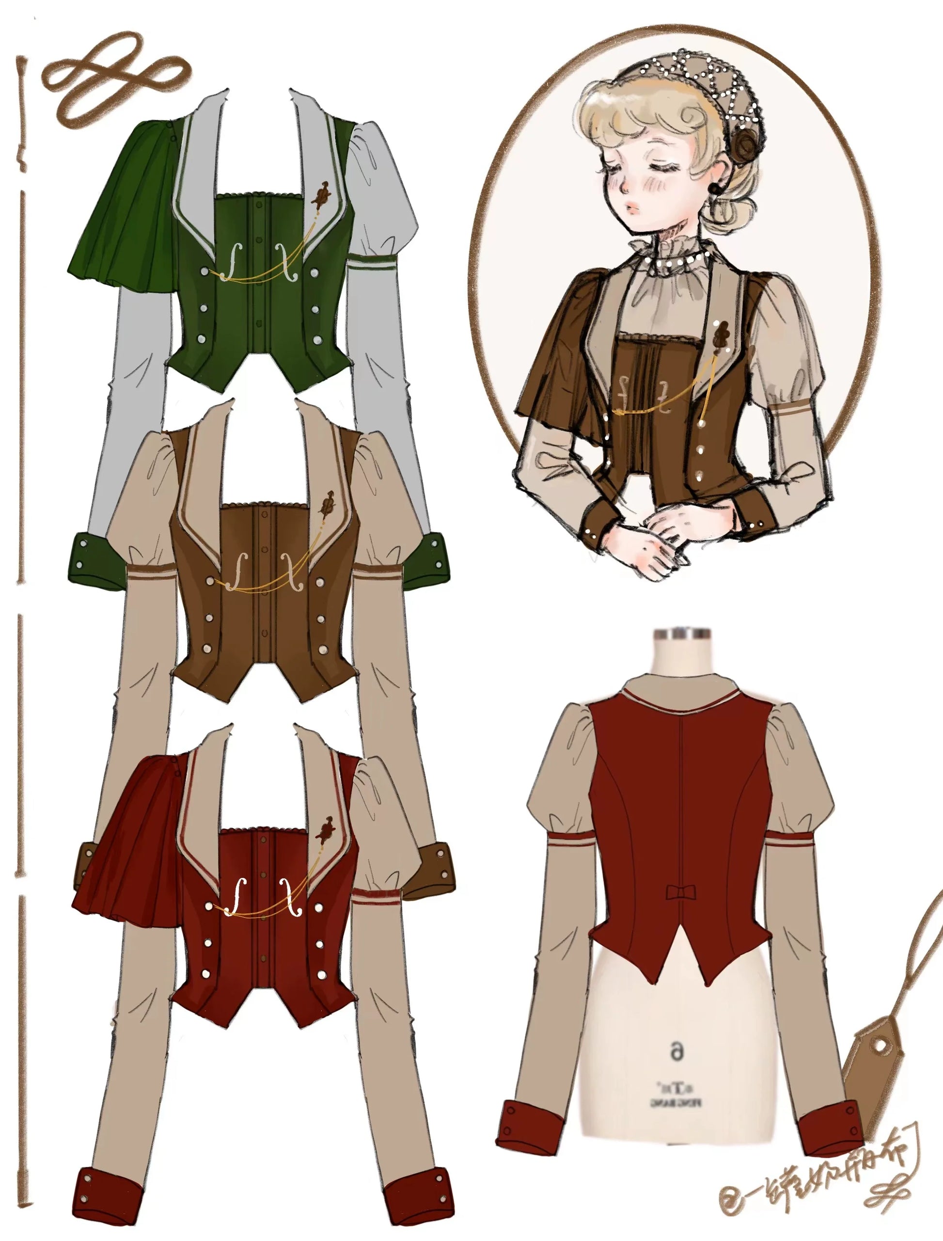 Miss Point - Elegant Lolita Coat - Golden Movement Customized Short Coat