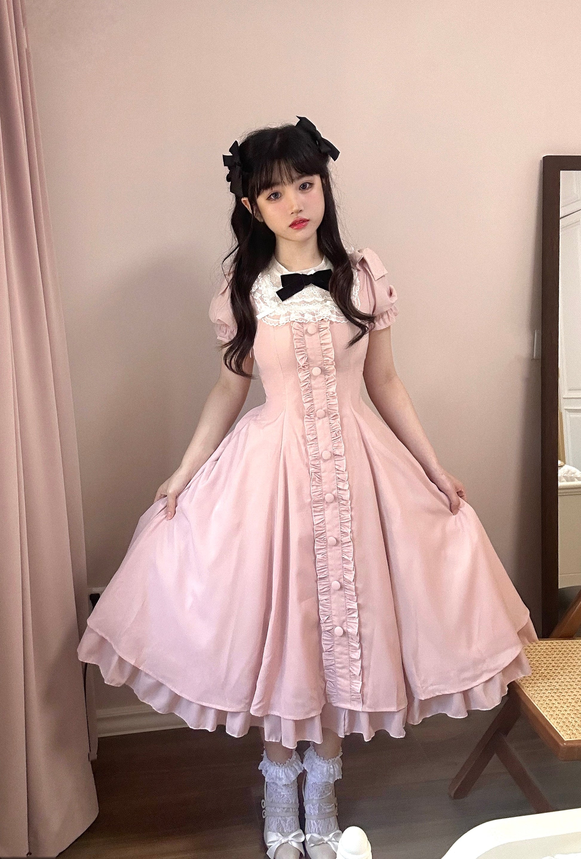 Sweet Wood - Long Vesion Elegant and Vintage Lolita OP