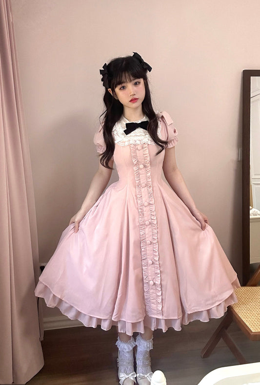 Sweet Wood - Long Vesion Elegant and Vintage Lolita OP