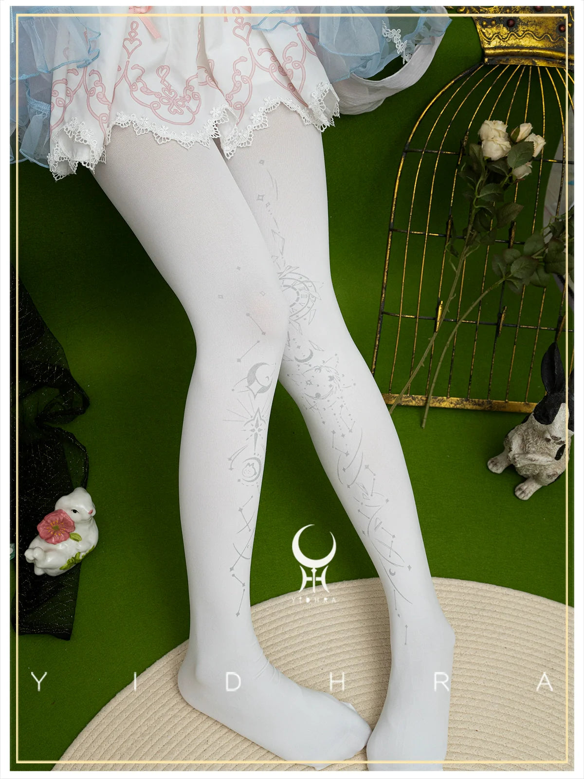 Yidhra - Gothic Lolita Pantyhose Printing Lolita Tights