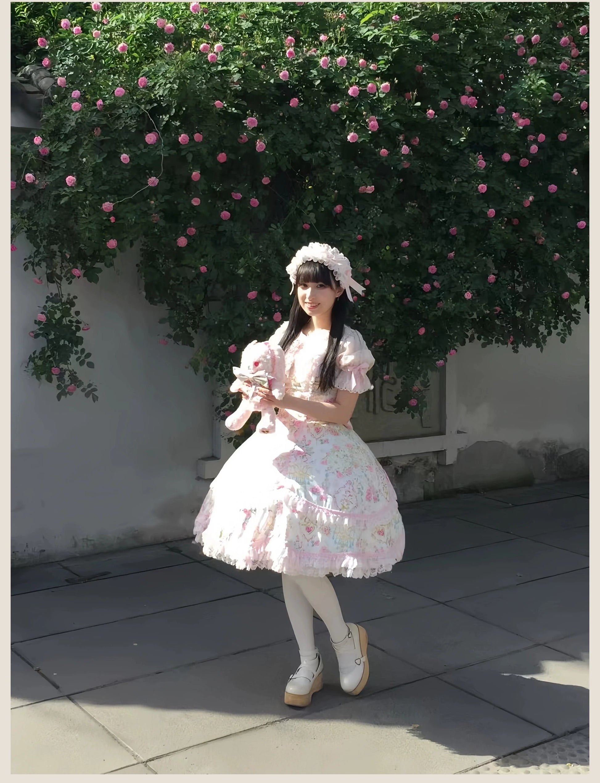 TaTaTa Lolita - Spring 2025 - Old School Lolita Jumper Dress, Floral Prints