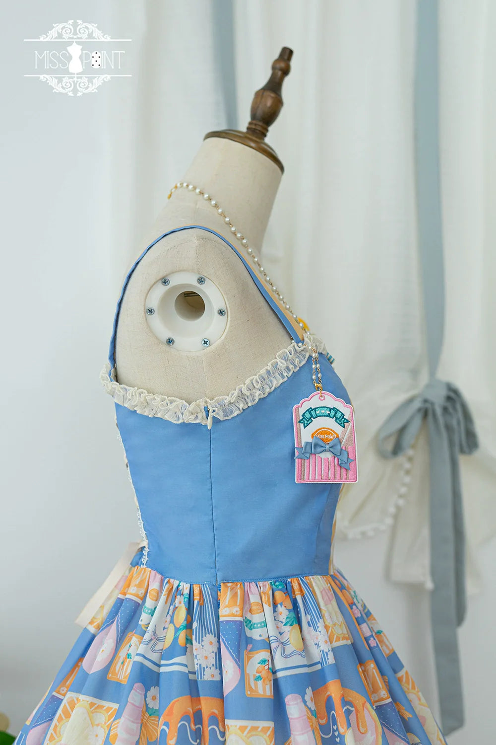 Miss Point - Daisy Lemon - Daily Lolita Lemon Print JSK Customized