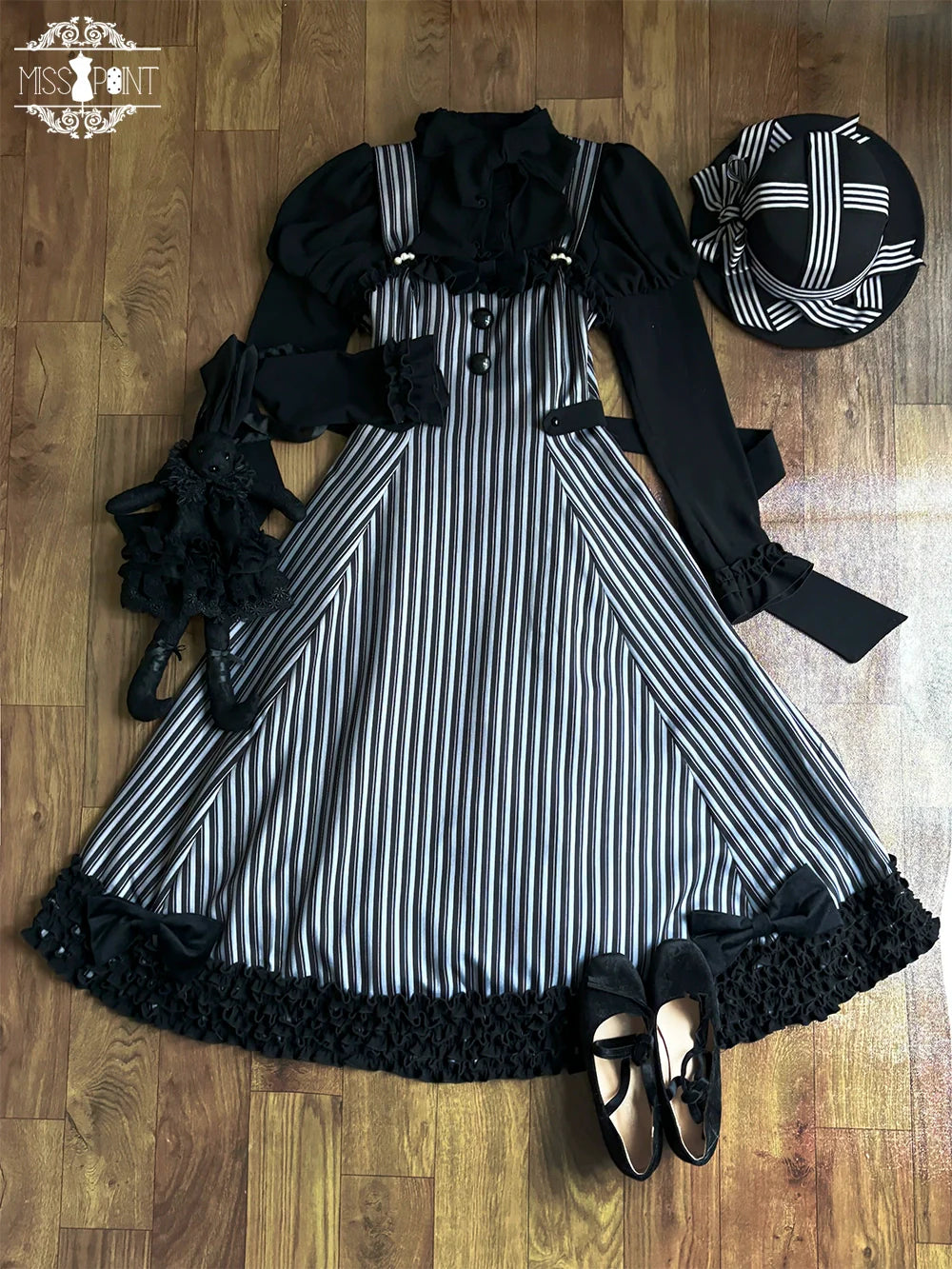 Miss Point - Classic Lolita JSK Customized Stripe Lolita Dress