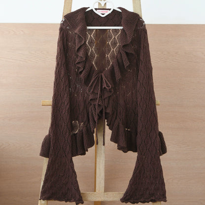 MIST - Sunset Bouquet - Elegant Lolita Cardigan, Flounce Hem