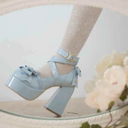 Beauty Bunny - Star Prayer - Kawaii Lolita Shoes Round Toe Summer Heels
