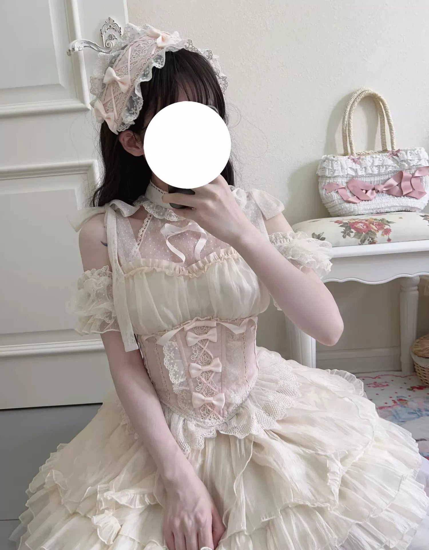 Original Design - Heart Flutter Love - Sweet Lolita Accessoriy Set and Inner Wear Multicolors