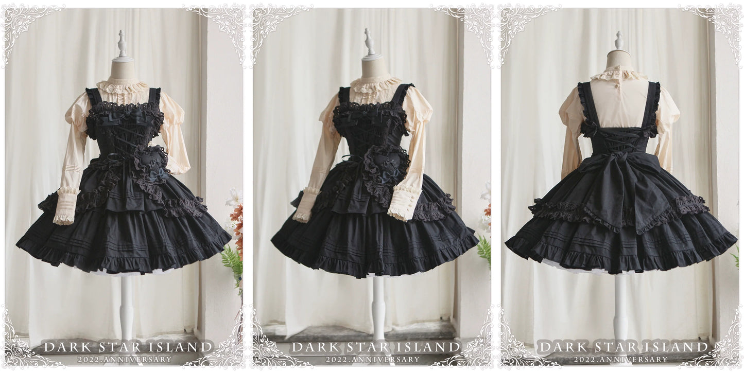 Dark Star Island - Halloween Gothic Lolita JSK Short Lolita Jumper Dress