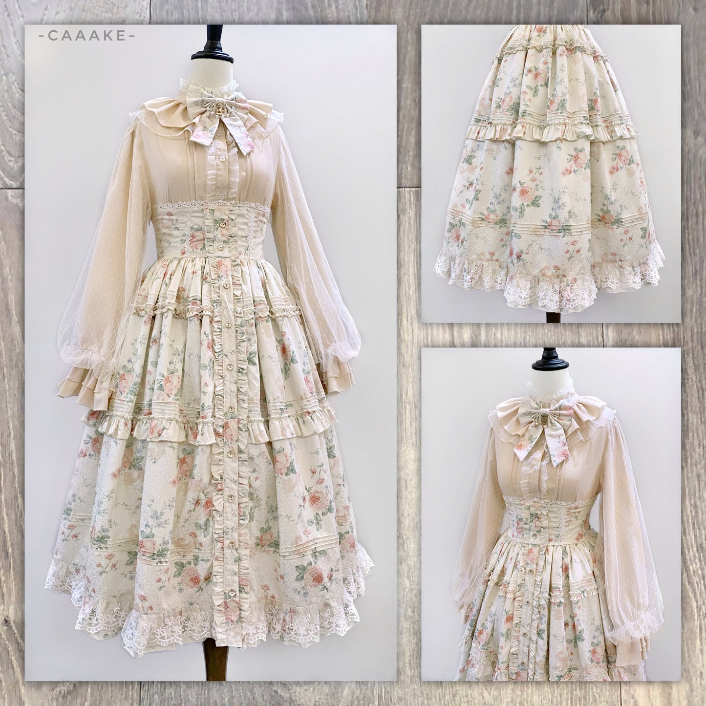 Kencrlo - Dim Moonlight - Classic Lolita Chiffon Yarn Inner Blouse