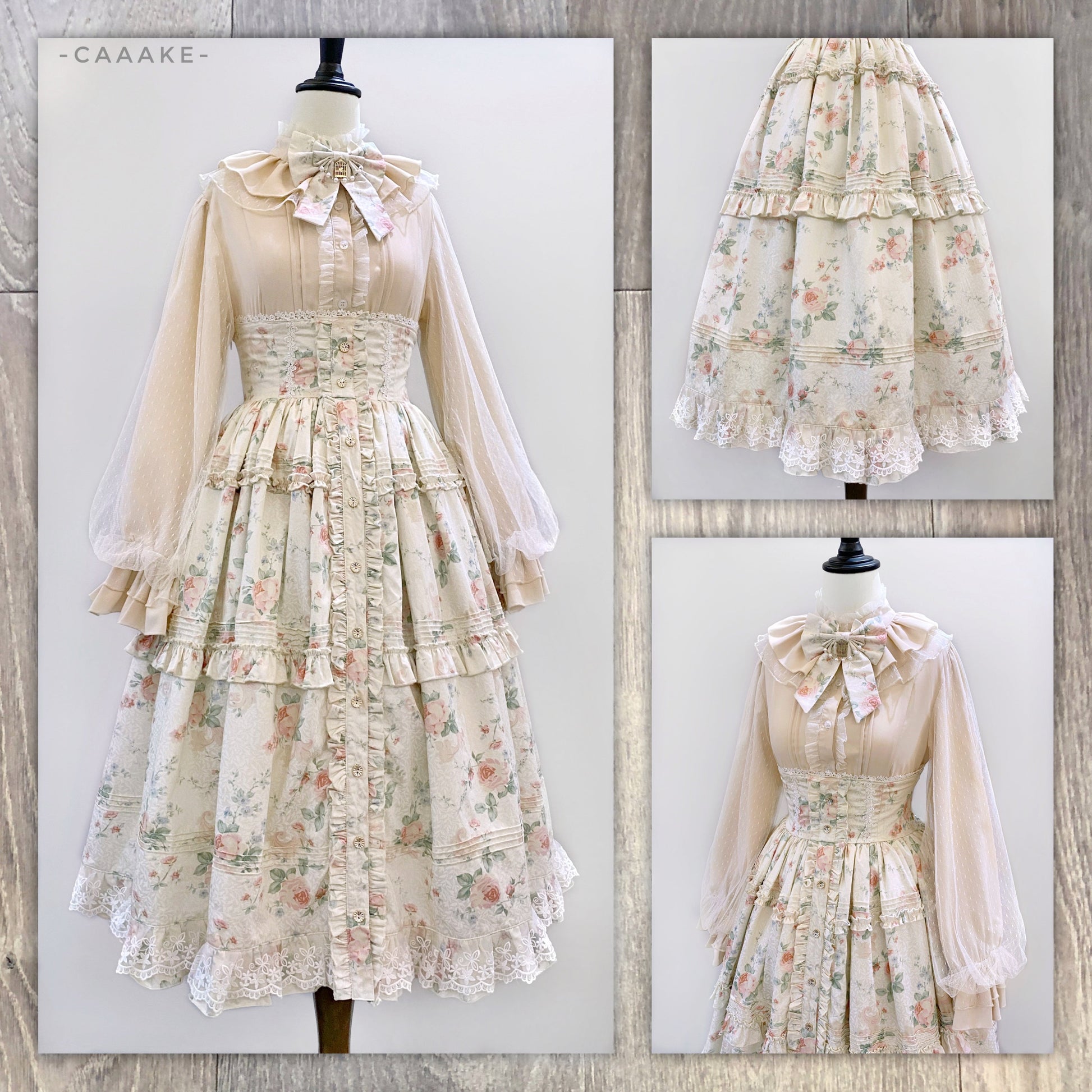 Kencrlo - Dim Moonlight - Classic Lolita Chiffon Yarn Inner Blouse