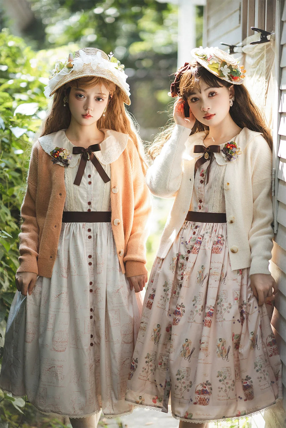 Miss Point - Flowers with Alice - Vintage Lolita Winter Fall Knitted Sweater Coat