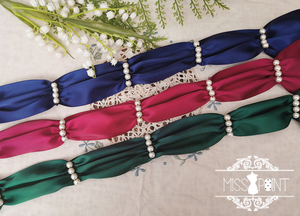 Miss Point - The Sally Gardens - Multicolors Ribbon Lolita Sash