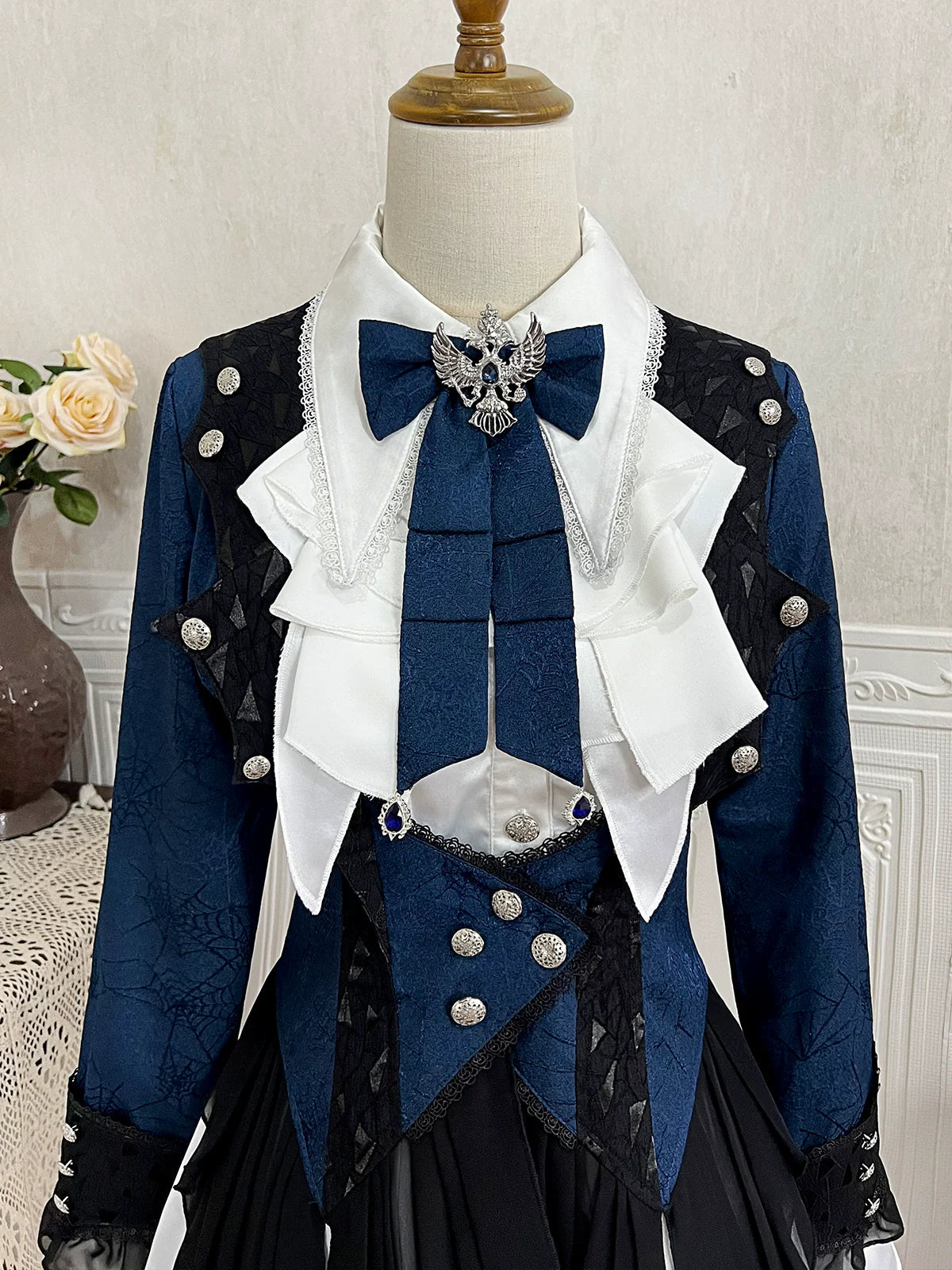 Xiongdoujiang - Chris' Son - Ouji Lolita Coat set, Irregular Hem Dress
