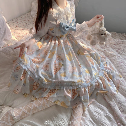 Milky Way - Lemon Puppy Lolita JSK Dress