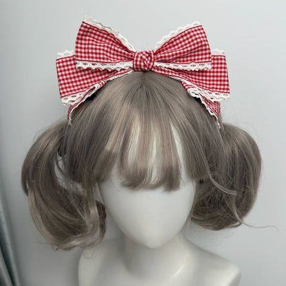Qingyi Handmade - Sweet Lolita KC Multicolor Bow Lolita Headwear