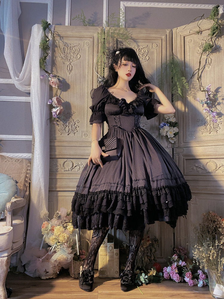 Sweet Wood - CLA Vintage French Lolita OP Dress