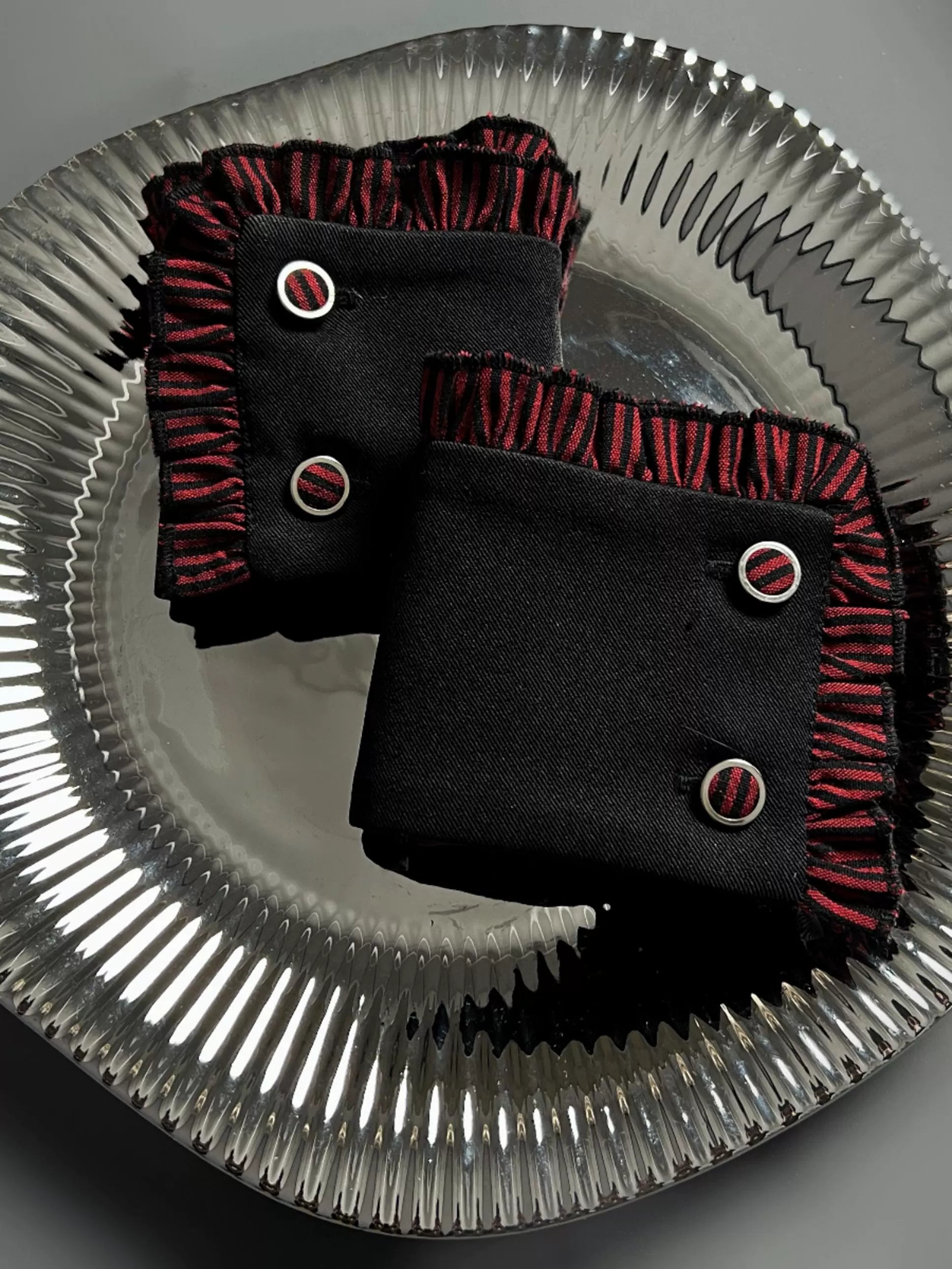 Alice Girl - Lolita Potion - Gothic Lolita Cuffs and Embroidered Badge