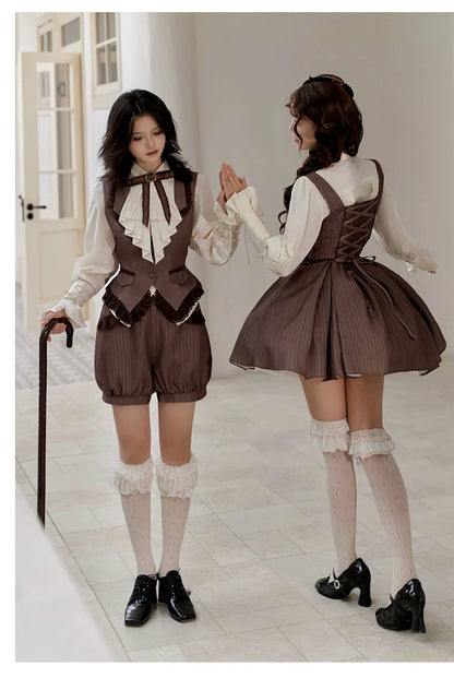 With PUJI - Ouji Lolita Shirt Bust-supporting JSK Dress