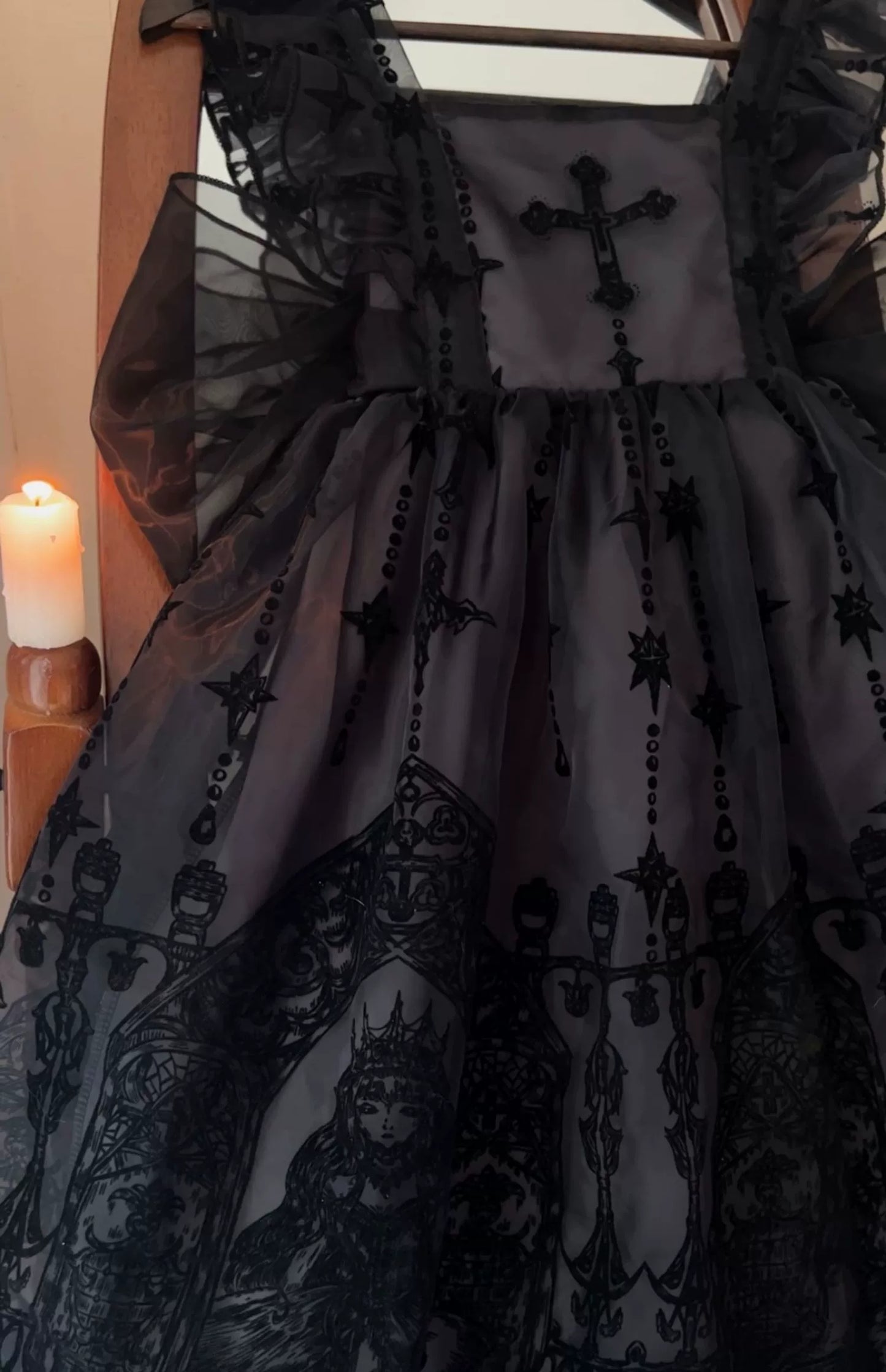 Sugar Girl - Cross Witch - Gothic Lolita Jumper Dress Suspender Dress