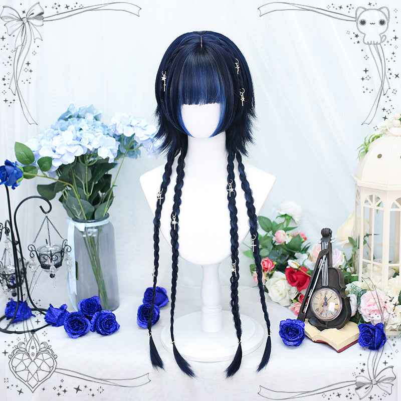 Dalao Home - Moon Night - Lolita Highlights Bang Short Wigs
