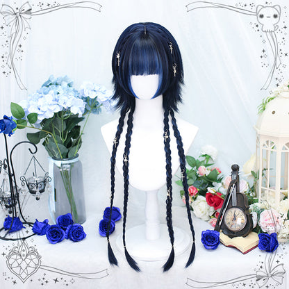 Dalao Home - Moon Night - Lolita Highlights Bang Short Wigs