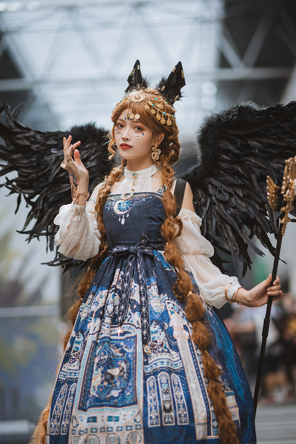 Miss Point - Dusk Bester - Egyptian Lolita Halter Attached Sleeve Blouse