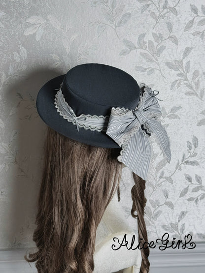 Alice Girl - Duke of Victoria - Classic Lolita Top Hat & Brooch