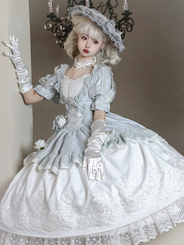 Rose Island - Fairytale Dance - Princess Lolita OP Halter Neckline Dress