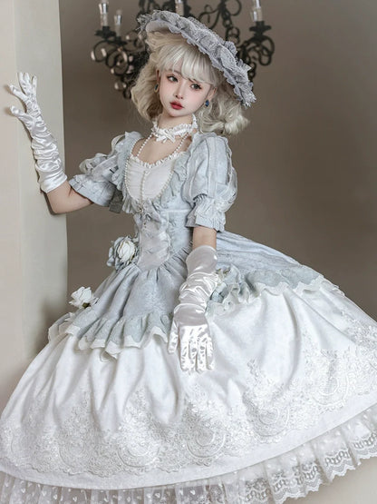 Rose Island - Fairytale Dance - Princess Lolita OP Halter Neckline Dress