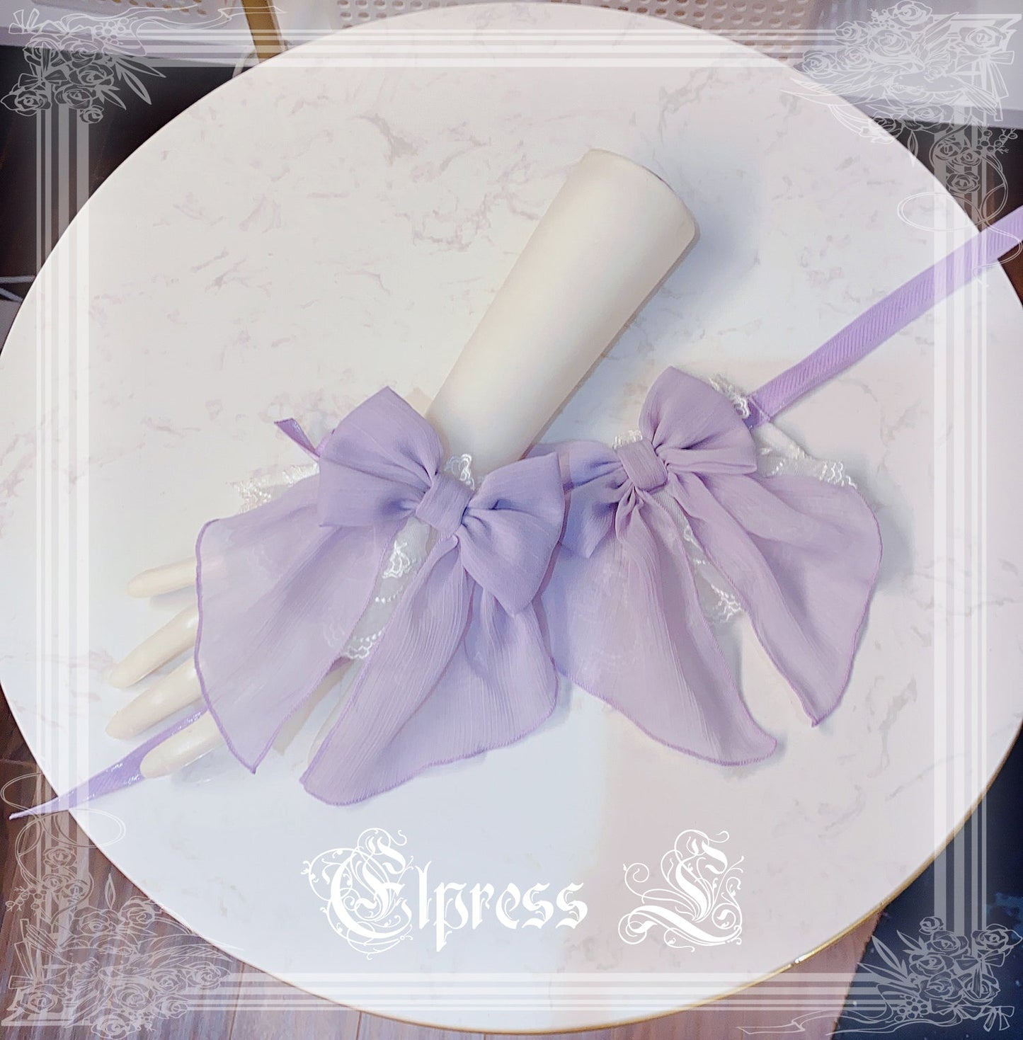 Elpress L - 3D Flower Lolita Hairband Cuff Brooch Multicolors