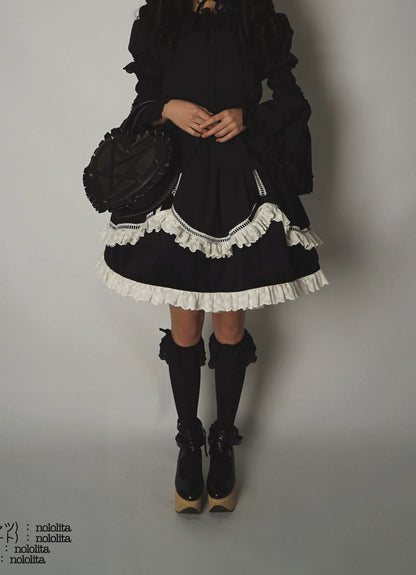 Nololita - Nightingale - Old School Lolita Shirt with Detachable Sleeves