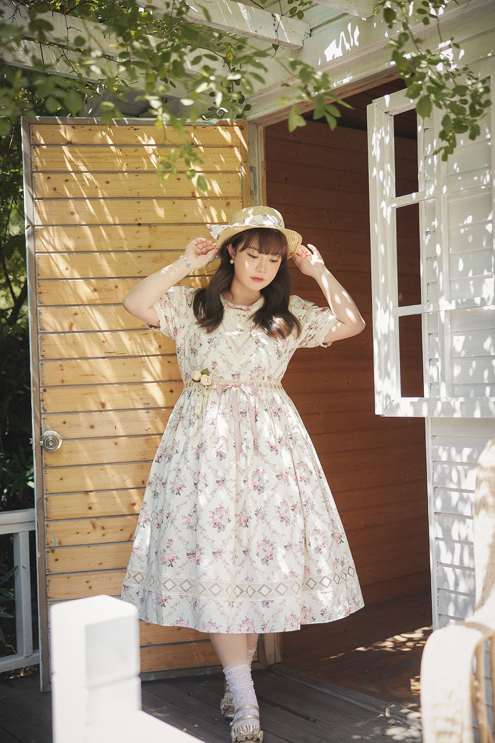 Miss Point - Happy Summer Elegant Lolita Floral OP Dress