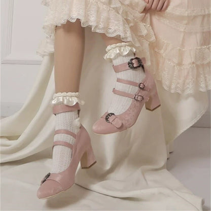 MR.Qiutian - Velia - Elegent Lolita Shoes CLA Thick Heel Shoes