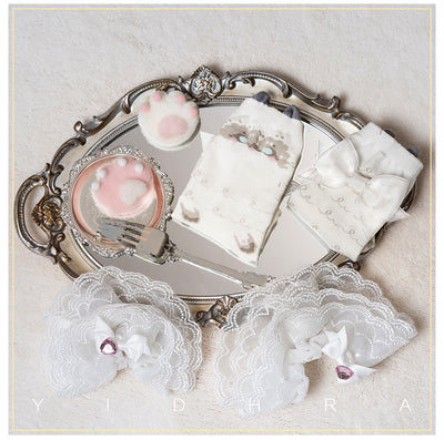 Yidhra - Cute Cat Cotton Lolita Socks