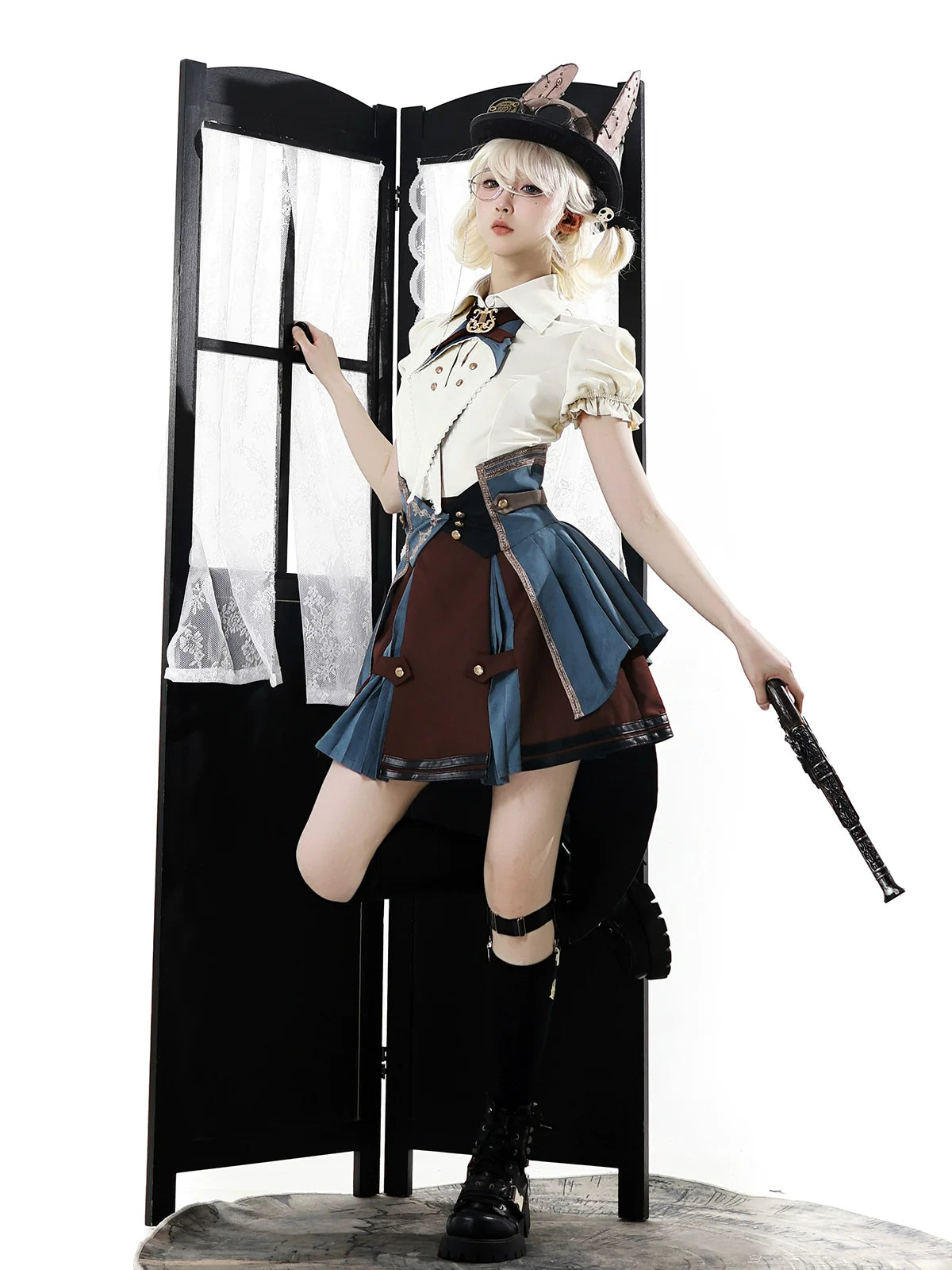Your Princess - Fairyland Train Conductor - Punk Lolita Skirt Suit