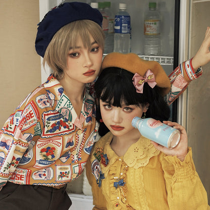 Miss Point - Vintage American Double-layer Lolita Blouse