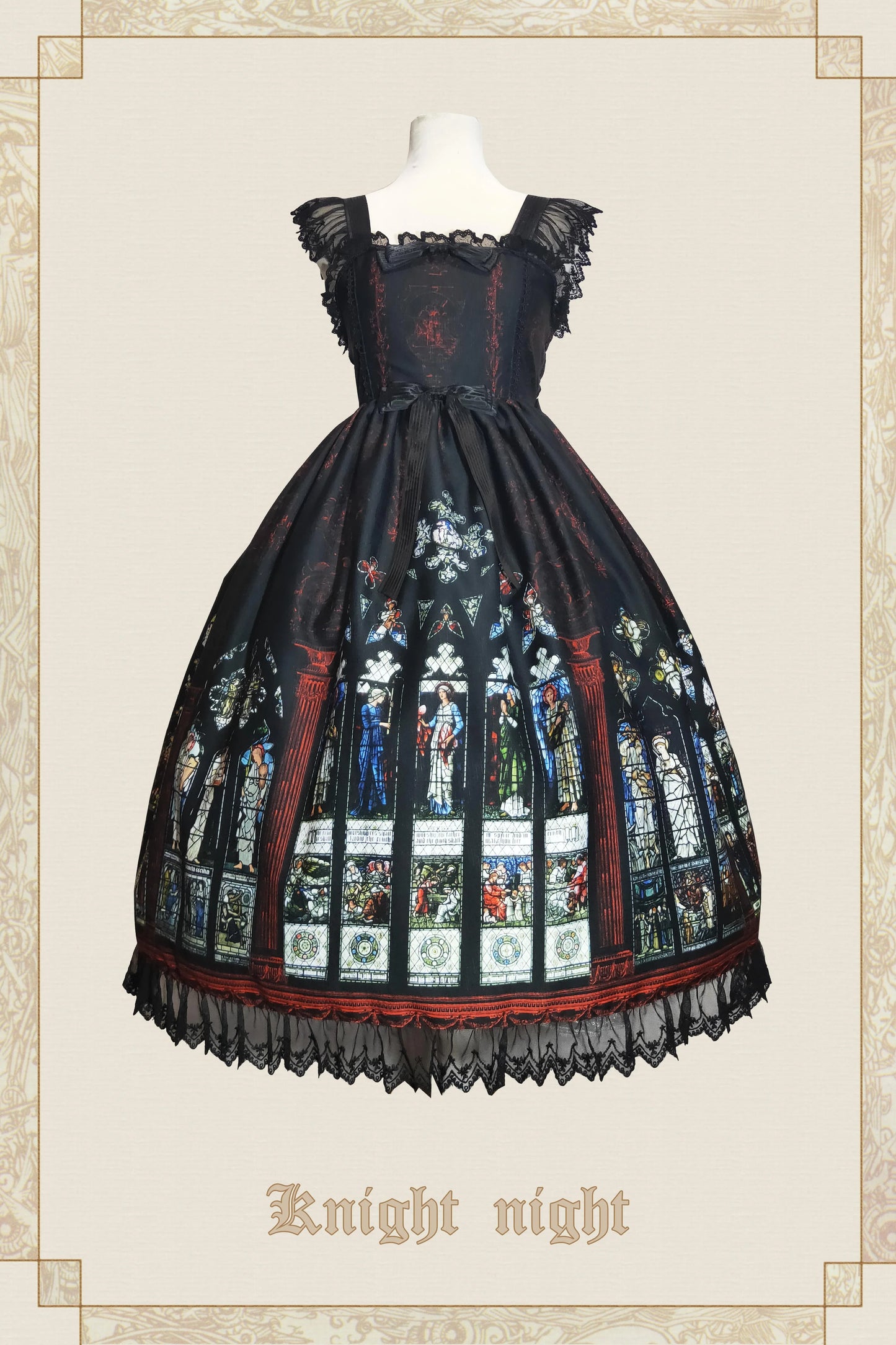 Knight night - The Saint Priest - Stained GlassﾂｷSain Lolita Jumper Dress