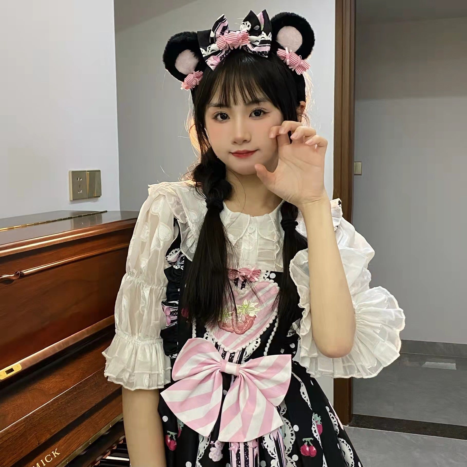 Suiyi - Sweetheart Knots - Sweet Lolita Dress Short Sleeve OP
