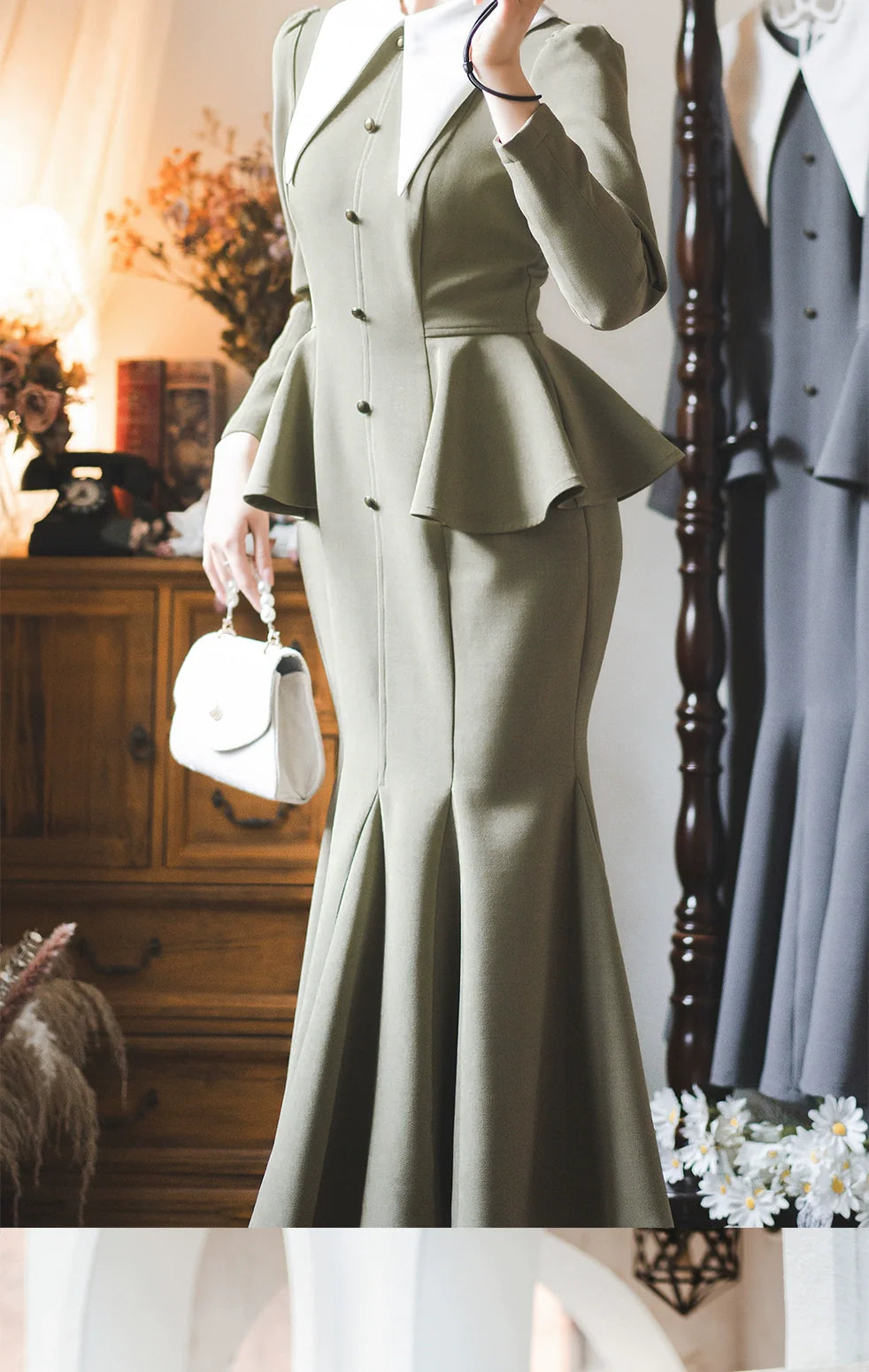 Forest Wardrobe - Breezy Forest - Classic Lolita Mermaid Dress Elegant Retro Dress